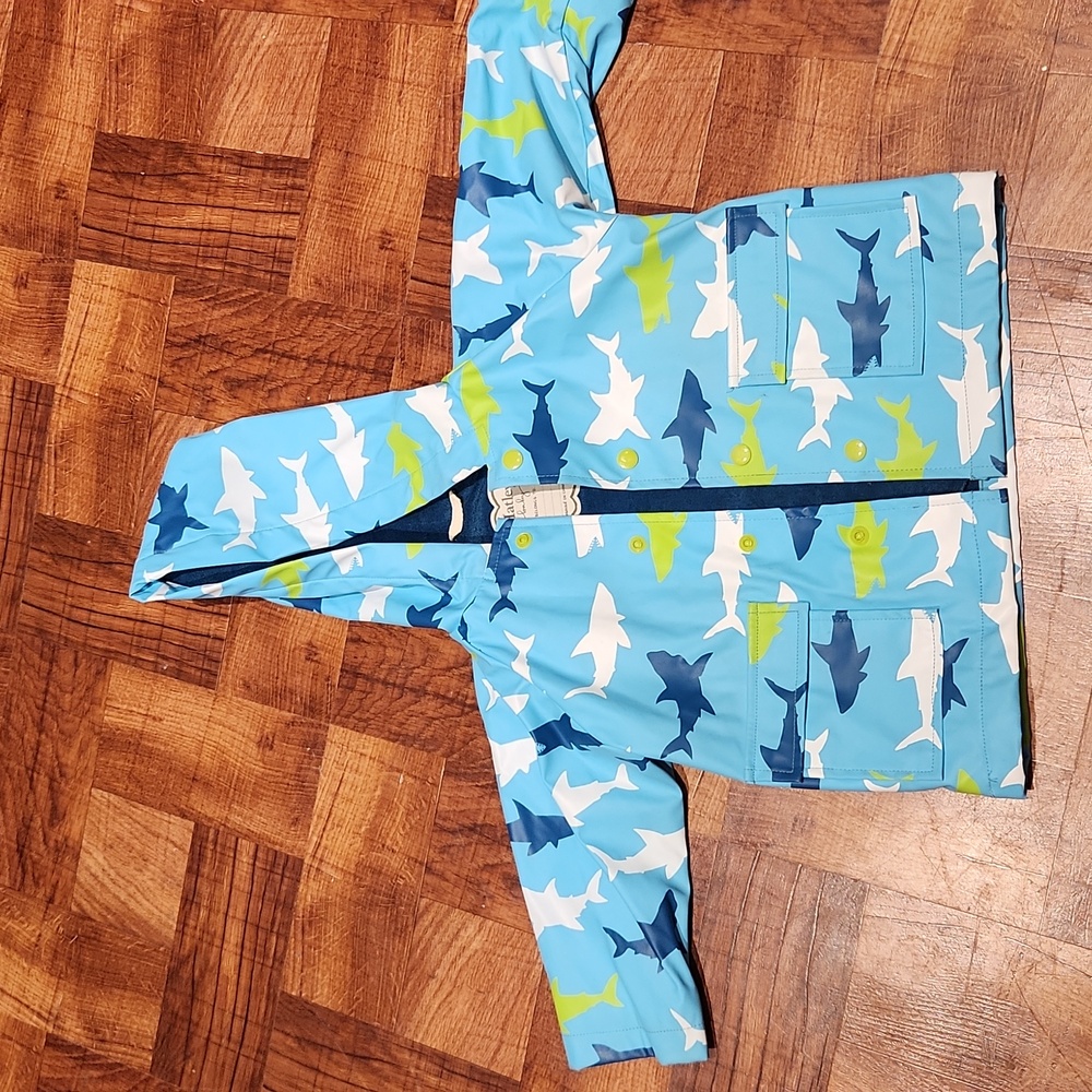 Hatley Shark Print Waterproof Raincoat 12-18mo